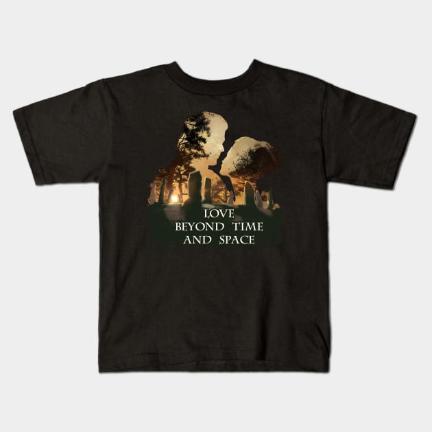 Jamie and Claire - Outlander Kids T-Shirt by Fine_Design